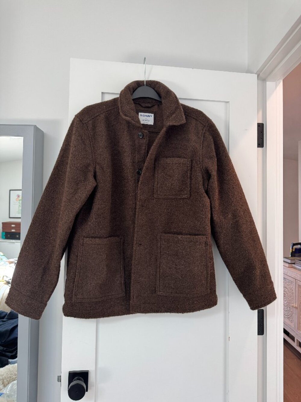 Deep brown shirt jacketl